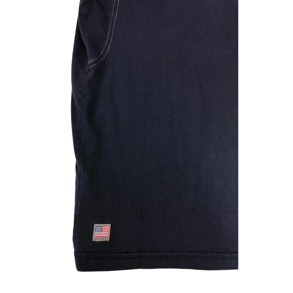 Ariat FR Work Shirt Mens Large Navy Blue Flame Resistant CAT 2 Knit Short Sleeve - Picture 9 of 11